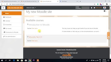 Creating User and Adding Participants in Moodle course