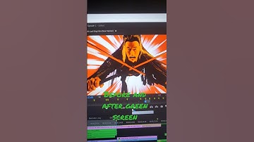 Before and After Green Screen #greenscreen #stopmotion #animation #anime #videoediting