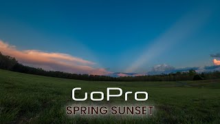 GoPro Hero 12 Time Lapse | Peaceful Spring Sunset