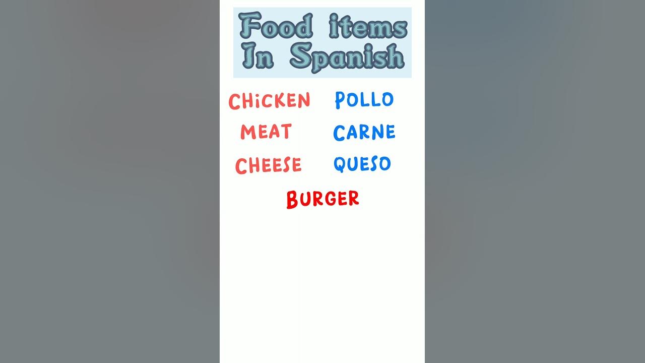 different-foods-in-spanish-spanish-shortvideo-shortsyoutube