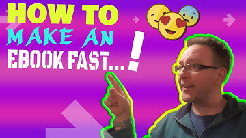 How To Make An eBook Fast