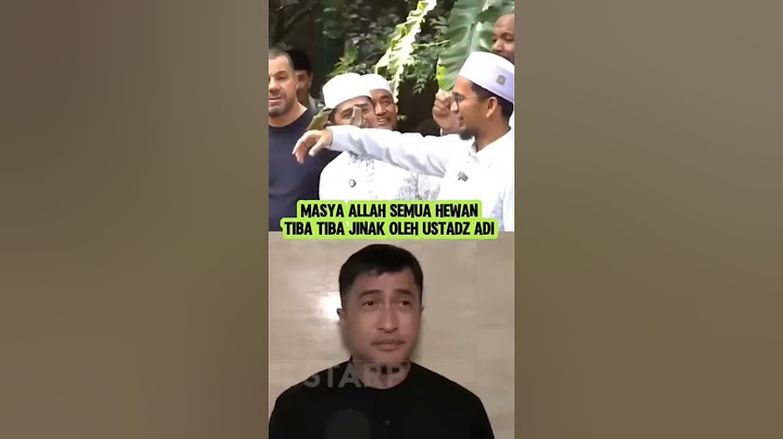 Masya Allah semua hewan tiba2 jinak oleh ustadz Adi Hidayat