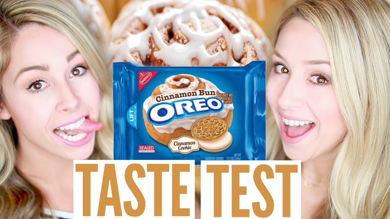 OREO TASTE TEST | Cinnamon Bun Oreos