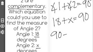 [7.G.5-1.0] Angle Equations - Common Core Standard