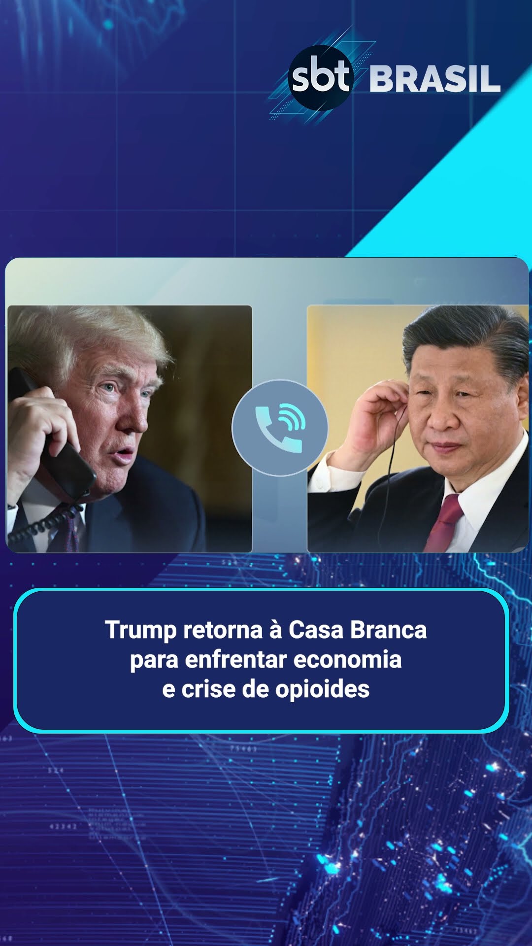 Trump retorna à Casa Branca para enfrentar economia e crise de opioides | SBT Brasil (18/01/25)