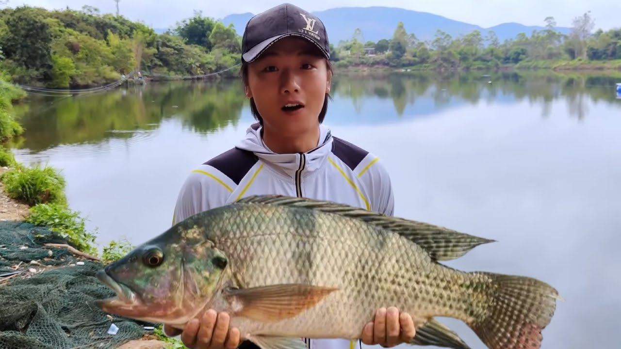 钓友介绍水库20斤的大罗非和10斤的大土鲮，这次是真的惨！