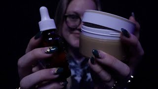 ASMR 30 Mins of Glass Dropper Bottle & Lid Sounds for Tingles - tapping, no talking