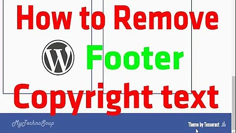 How to Remove WordPress Footer Credits ||  Edit Footer Copyright Text In Any WordPress Theme