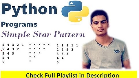 Reverse Number Pattern | Python Programming | Complete Logic