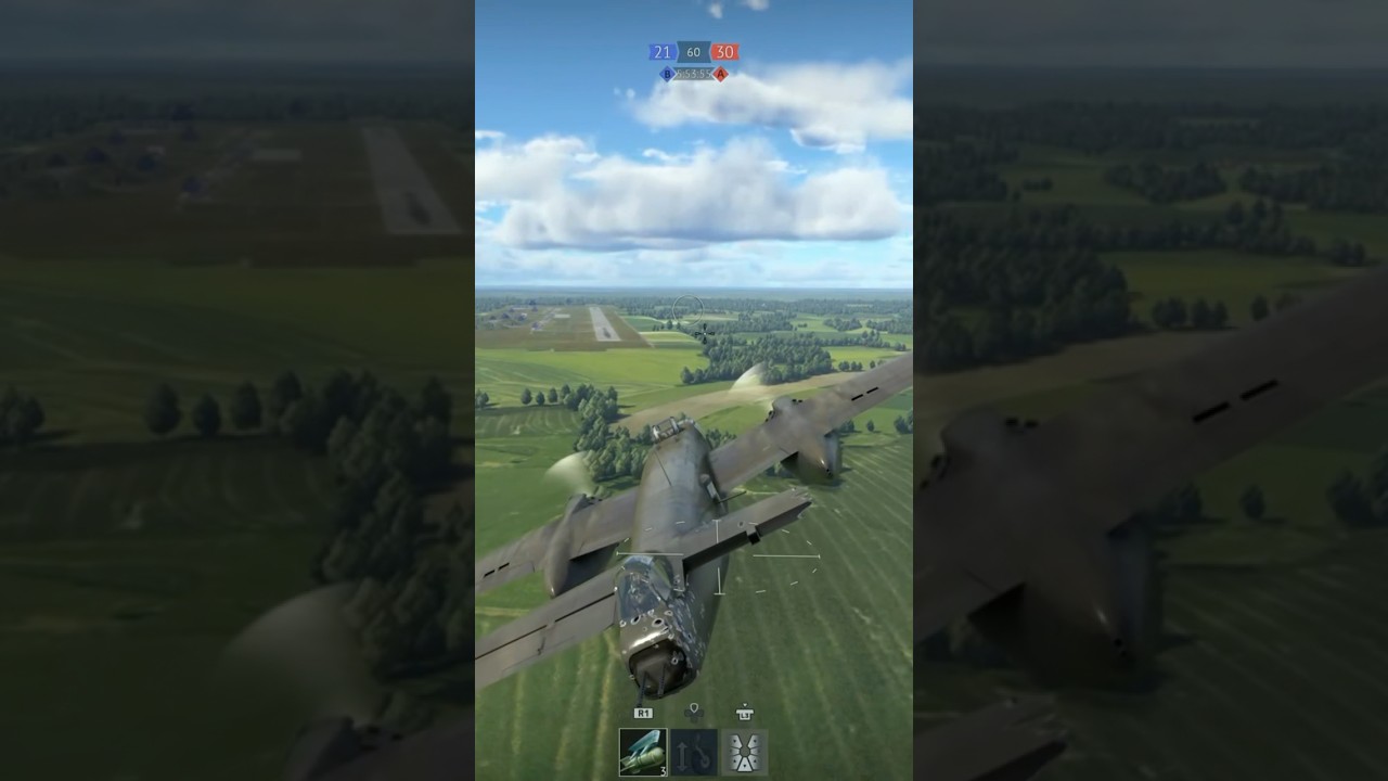 Landing my injured bomber (this is a continuation of my last video) #warthunder #warthundergameplay