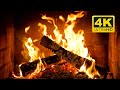 🔥 Crackling Fireplace 4K (12 HOURS). Fire Background with Burning Logs and Crackling Fire Sounds