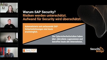 IT-Onlinekonferenz SAP Security - Warum SAP security