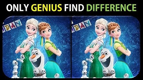 ONLY TRUE GENIUS CAN FIND THE DIFFERENCE |100% FAIL | DISNEY MOVIE PUZZLE | FROZEN (Frozen Fever)