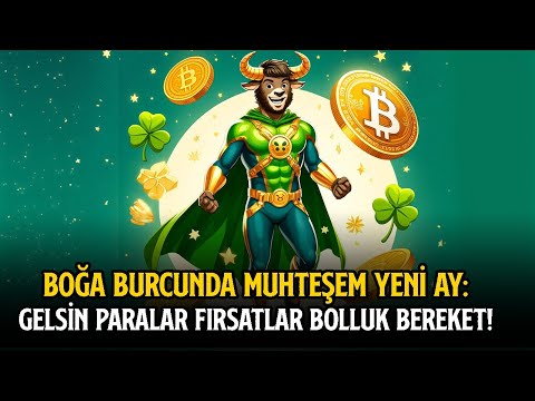 BOĞA BURCUNDA MUHTEŞEM YENİ AY: GELSİN PARALAR, FIRSATLAR, BOLLUK, BEREKET!