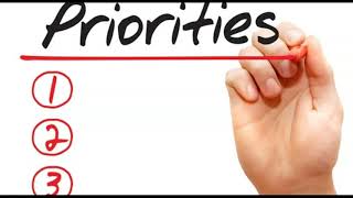 What is a priority? (eye-opener!)