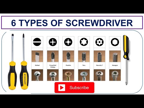 Video: Soorten schroevendraaiers: kruiskop, plat, asterisk, indicator. Een hulpmiddel selecteren voor het beoogde doel