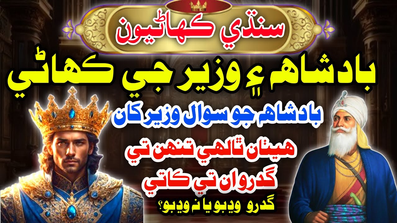 Badshah Aur Wazeer Ki Kahani Sindhi Story | ٿالهي گدرو ۽ ڪاتي سنڌي ڪهاڻي | Mushtaque Pardasi