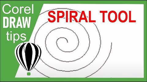 Using the spiral tool in CorelDraw