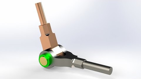 Knuckle joint design tutorial in SOLIDWORKS and render in Visiualize 