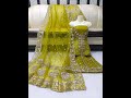 Partywear Hand MADE gotta sheesha suits soft organza Rs 7000