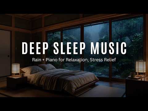 Peaceful Rain Ambience with Soft Piano Melodies for Serenity and Better Sleep