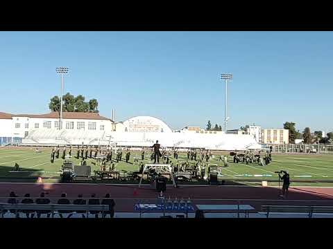 Sierra Pacific High School marching band at Bakersfield Field Show.