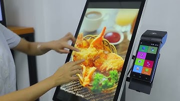 15.6 / 21.5" Cashless Countertop Self Service Kiosk Thermal Printer QR Code Scanner