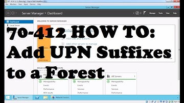 Adding Alternate UPN Suffix to Active Directory Forest