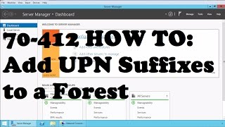 Adding Alternate UPN Suffix to Active Directory Forest