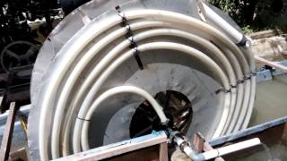 Water wheel electricity and spiral pump, Teknik Mesin Universitas Riau