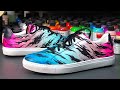 HOW TO: TIGER KING Custom - Fade Multiple Colors on a Shoe & Hand Paint Tiger Camo