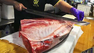 How to Make Giant Bluefin Tuna Sashimi | Ultimate Filleting Guide