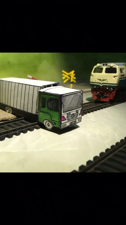 Miniatur kereta api (KA Sancaka X Truk Ekspedisi) #shorts