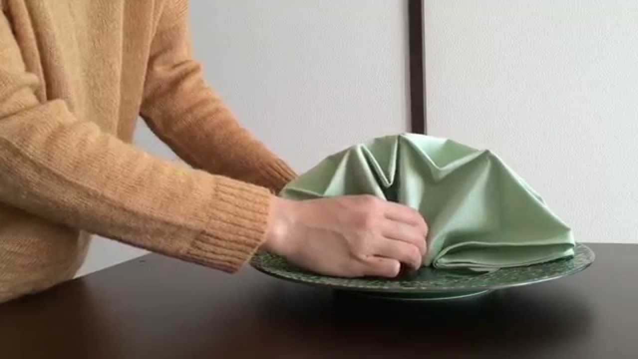 テーブルナプキンの折り方 サンライズ おもてなしのレッスン Omotenashi Napkin Folding Lesson Sunrise By Precious Plus Youtube