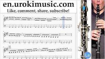 How to Play Clarinet Passenger Let Her Go Part#1 Melody School Learn Class Course Tutorial Sheet