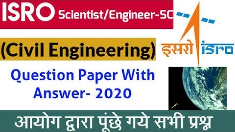 isro civil engineering solved question paper 2020