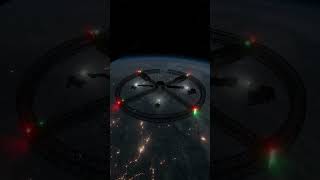 Self building ring space station with artificial gravity #space #scifi #science