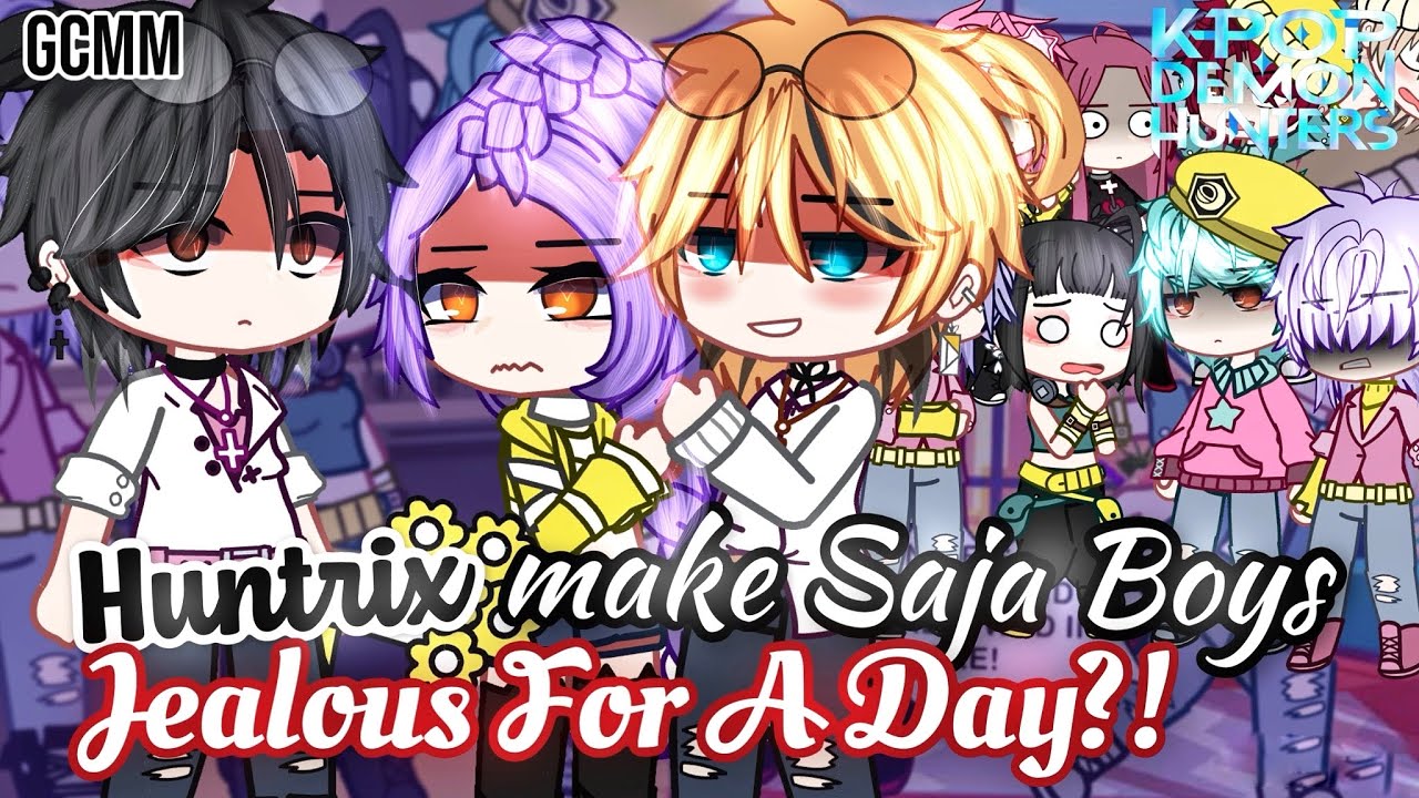 HUNTRIX Makes SAJA Boys Jealous For A Day | KPOP Demon Hunters | GLMM / GCMM | Gacha Club Mini Movie