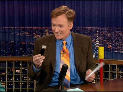 Tom Selleck Shaves Off Half Of His Mustache  Late Night with Conan OBrien