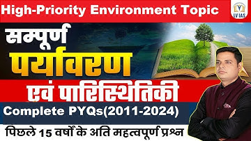 90% Environment PYQs Came From These 5 Topics- Environment & Ecology Most Important PYQs (2011-2024)