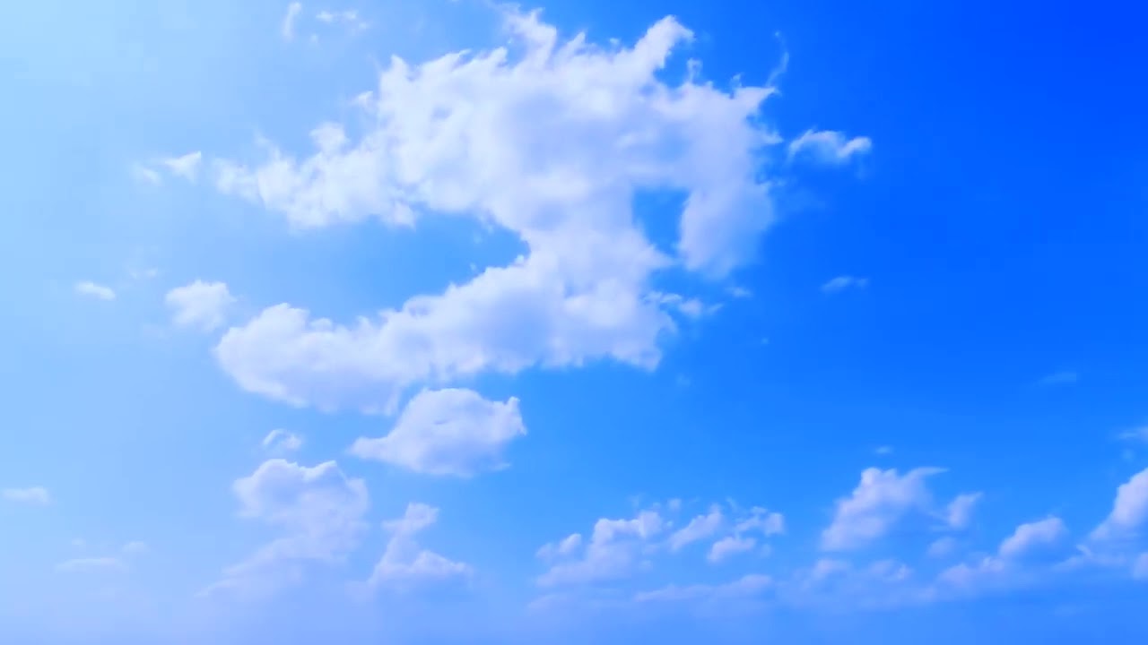 Floating Clouds Blue Sky - HD Free Motion Graphics - Moving Background ...