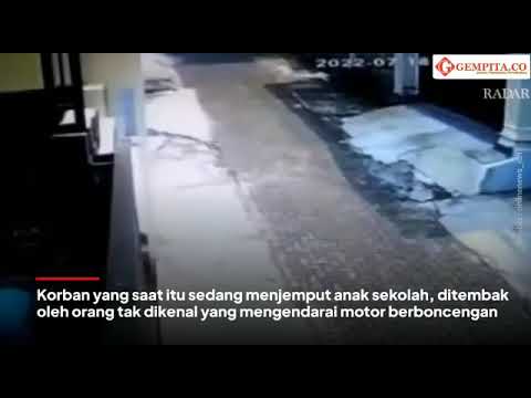 Ini Rekaman CCTV Pelaku Penembak Istri Anggota TNI