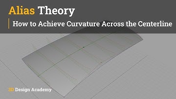 Autodesk Alias Tutorials l Alias Theory 4 - How to Achieve Curvature Across the Centerline