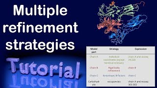 How to use multiple refinement strategies and apply them to selected parts of a model