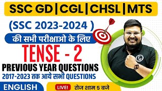 SSC ENGLISH CLASSES 2023 | ENGLISH TENSE PYQ - 02 | SSC GD, CGL, CHSL, MTS | ENGLISH BY BHRAGU SIR