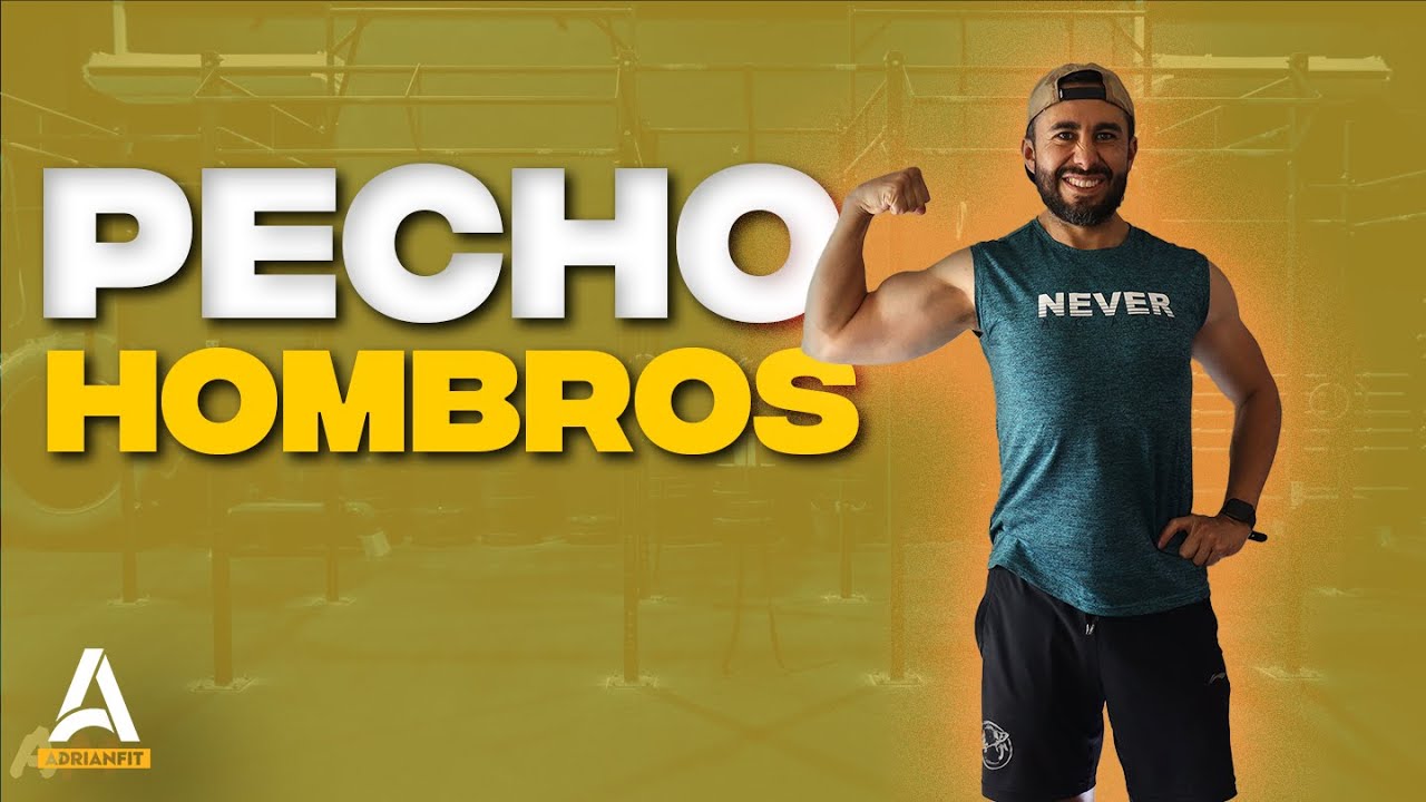 RUTINA PECHO Y HOMBRO EN CASA 💪 Tus músculos LLORARÁN - YouTube