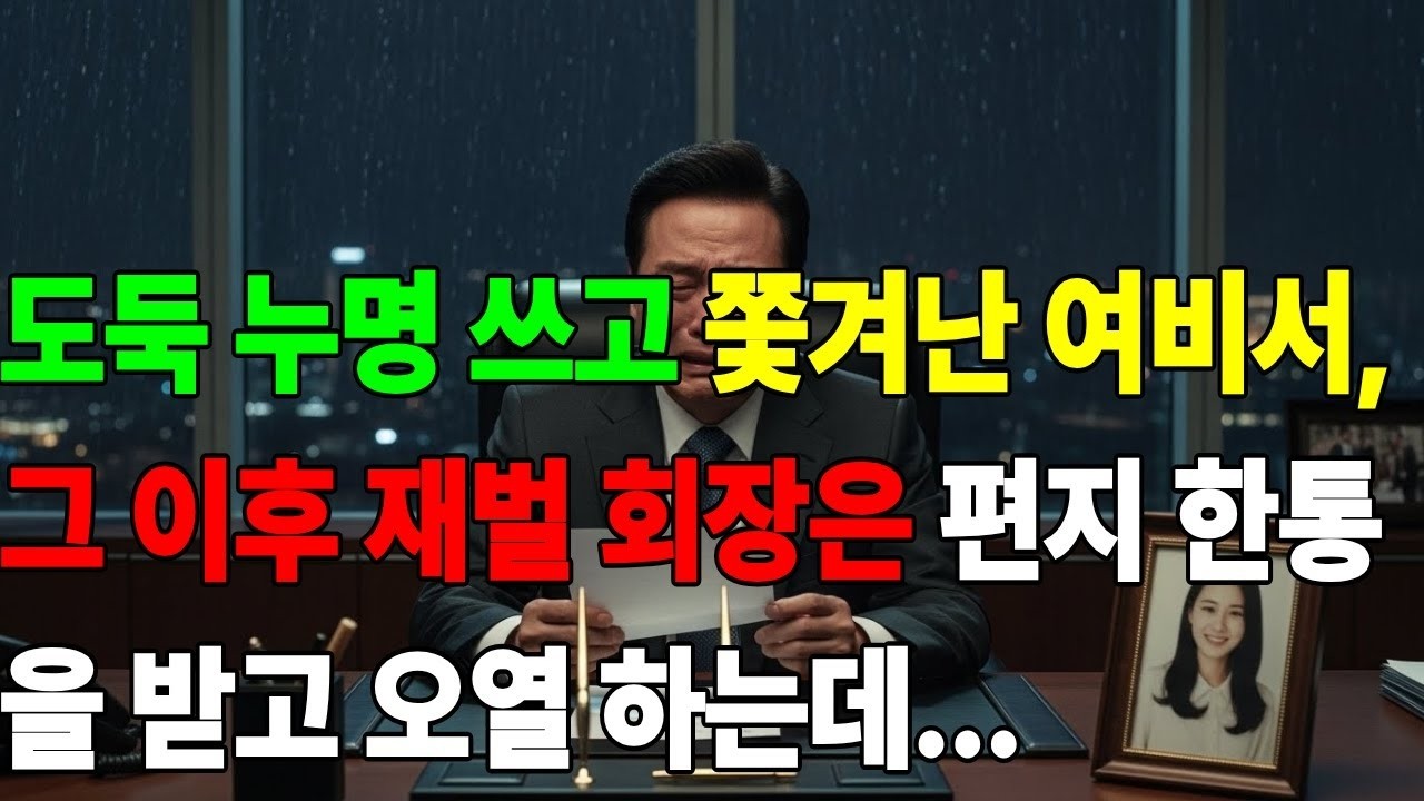 도둑 누명 쓰고 쫓겨난 여비서, 그 이후 재벌 회장은 편지 한통을 받고 오열 하는데
