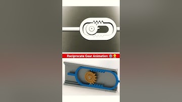 Reciprocate gear animation video ⚙️👷‍♂️ #engineering #animation #cad #mechanical #3ddesign 🔥