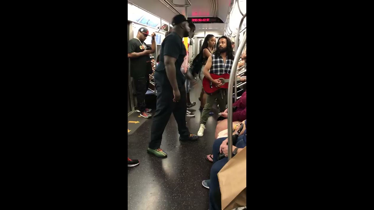 Man Breaks Performers Guitar On The Subway