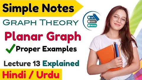 Planar Graph with examples in Hindi Urdu | Graph theory Notes
